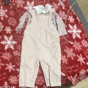 GAP Light Pink Kids Overalls